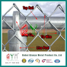 Qym-Chain Link Fence avec Round Post